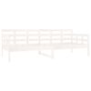 vidaXL Day Bed White Solid pine wood 31.5x79.0 in