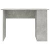 vidaXL Desk Concrete Grey Chipboard 43.3x23.6x28.7 in Desk Rectangular
