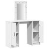 vidaXL Dressing Table White 40.16 x 12.99 x 53.15 in Engineered Wood
