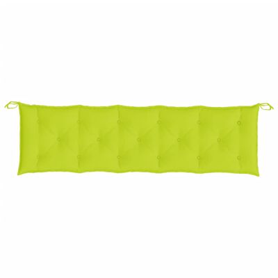 vidaXL Garden Bench Cushions 2 pcs Bright Green 70.9"x19.7"x2.8" Oxford Fabric