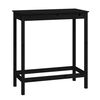 vidaXL Bar Table Black Solid pine wood Medium Durable Bar Table