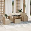 vidaXL Garden Sofa Set Beige