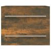 vidaXL Sink Cabinet Smoked Oak Engineered Wood Medium Bathroom Cabinet