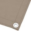vidaXL Balcony Screen Taupe 29.5x275.6" 100% Polyester Oxford