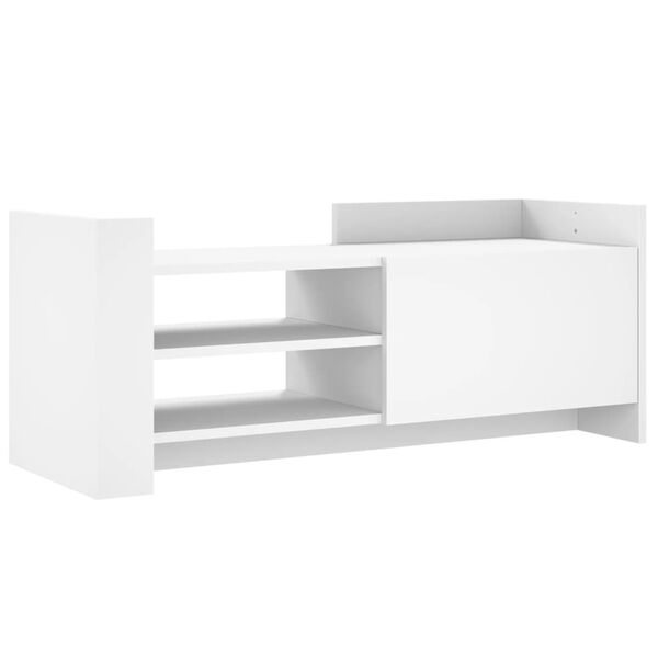 vidaXL TV Cabinet White Engineered wood 39.4 in x 13.8 in x 15.7 in
