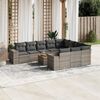 vidaXL Garden Sofa Set Grey