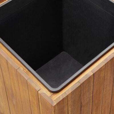 vidaXL Garden Raised Bed Pot 9.6"x9.6"x9.8" Solid Acacia Wood