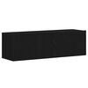 vidaXL TV Cabinet Set 4 pcs Black Oak 51.38 x 11.81 x 55.12 in