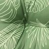 vidaXL Lowback Chair Cushion Set of 6 Leaf pattern