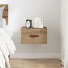 vidaXL Wall-mounted Bedside Cabinet Artisan Oak