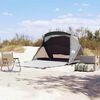 vidaXL Beach Tent 2-Person Grey Waterproof