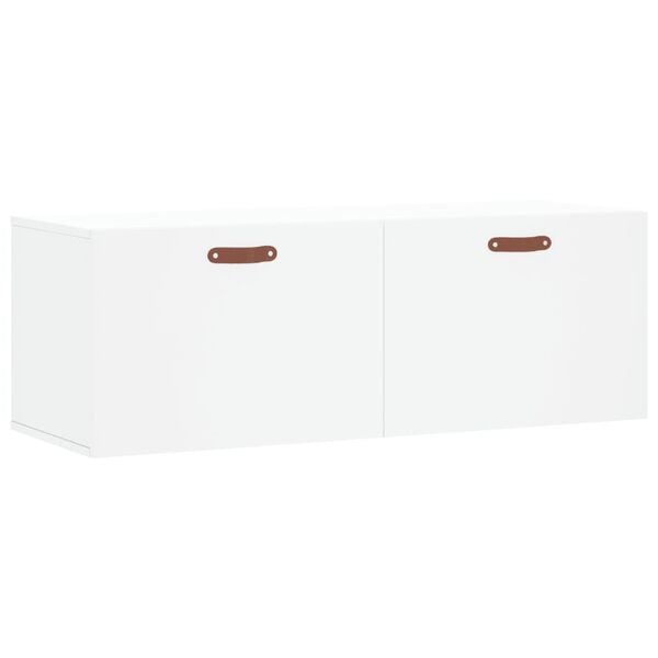 vidaXL Wall Cabinet White Engineered wood 39.4 x 14.4 x 13.8 in