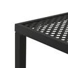 vidaXL Outdoor Table Black E-coated and powder-coated steel