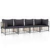 vidaXL Garden Lounge Set Dark Gray