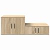 vidaXL Storage Cabinet 2 pcs Sonoma Oak 50.00 x 16.14 x 15.75 in
