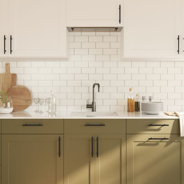 vidaXL Cabinet Handle Set of 10 Black