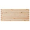 vidaXL Garden Planter Natural Pine Solid Pinewood 43.3 x 15.7 x 18.1 in