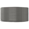 vidaXL Garden Raised Bed Grey Powder-coated steel Large Durable