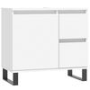 vidaXL Bathroom Furniture Set White Engineered wood, Iron Set