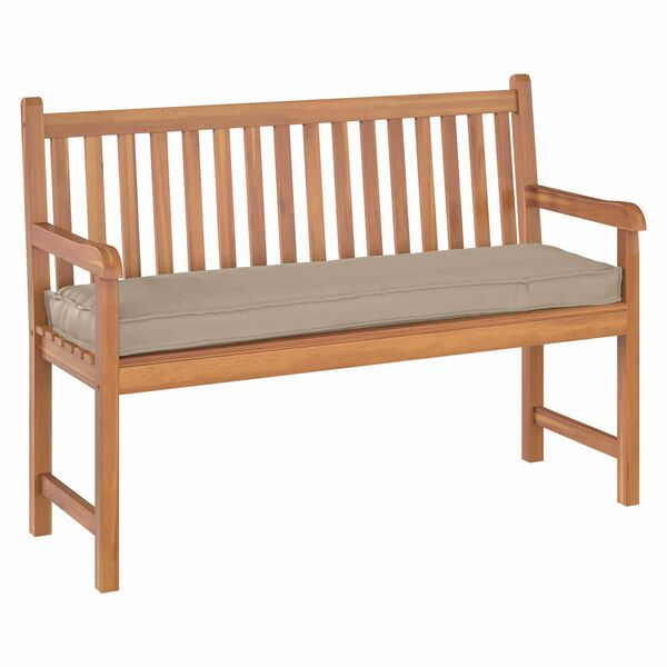 vidaXL Cushion Taupe 55.12 x 15.75 x 3.15 in Oxford Fabric