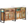 vidaXL Sideboard Mixed Color Solid Reclaimed Wood and Powder-Coated Steel