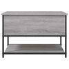 vidaXL Storage Bench Gray Sonoma Engineered Wood, Metal Compact