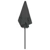 vidaXL Beach Parasol Anthracite Polyester 70.9 in x 47.2 in