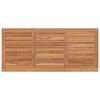 vidaXL Dining Table Teak Wood Color Solid Teak Wood Large Durable