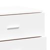 vidaXL Sideboard White Engineered wood Sideboard Rectangular Modern
