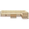 vidaXL Garden Lounge Set Honey Brown Solid pinewood Large Modular