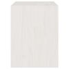 vidaXL Bedside Cabinet White Solid Pinewood Bedside Cabinet Rectangular