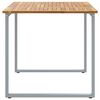 vidaXL Garden Dining Table Gray 55.1" x 31.5" x 29.5