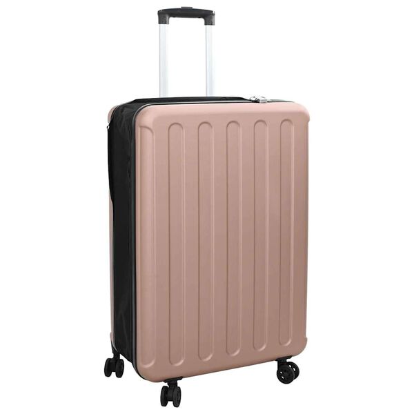 vidaXL Suitcase Folding Rose Gold 50 x 30 x 76 cm ABS Plastic