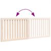 vidaXL Dog Gate Set of 2 Natural Solid Poplar wood