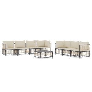 vidaXL Garden Lounge Set Anthracite