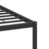 vidaXL Bed Frame Smoked Oak Engineered wood and steel Double Bed Frame