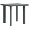 vidaXL Garden Table Green Plastic Medium Lightweight Garden Table