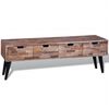 vidaXL TV Cabinet Various shades of teak and black