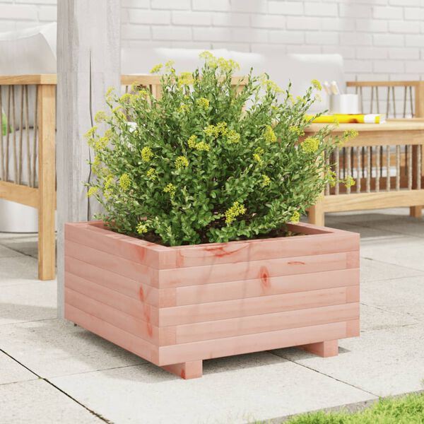 vidaXL Garden Planter Natural wood Solid Douglas wood Medium Durable