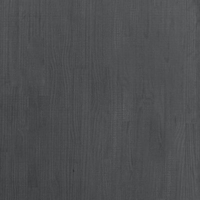 vidaXL 3-Tier Book Cabinet Gray 31.5"x11.8"x41.3" Solid Pine Wood