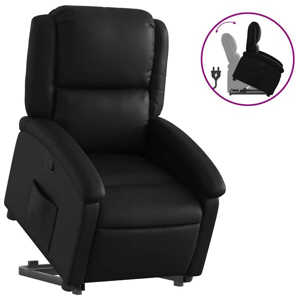 vidaXL Stand Up Recliner Chair Black