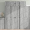 vidaXL Storage Cabinet Grey Sonoma Engineered Wood Tall Storage Cabinet
