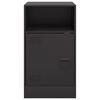 vidaXL Bedside Cabinet Black Cold-rolled steel Bedside Cabinet