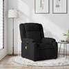 vidaXL Massage Recliner Chair Black 100% Polyester, Metal, Plywood