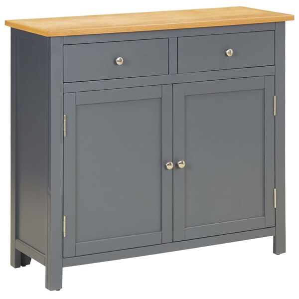 vidaXL Sideboard Dark gray and natural wood