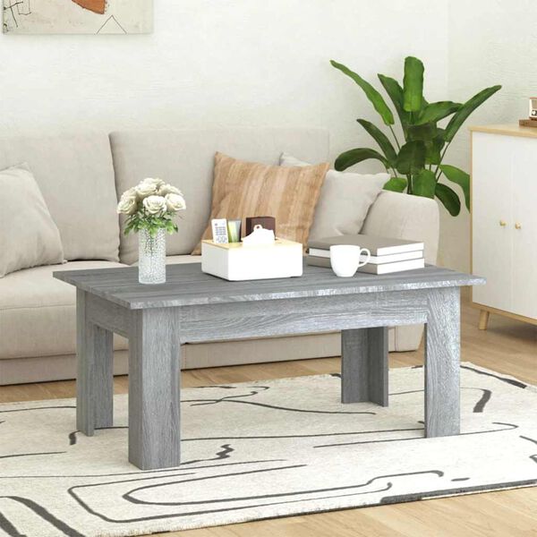 vidaXL Coffee Table Gray Sonoma Engineered wood Medium Coffee Table
