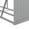 vidaXL Log Holder Light Gray 92.1"x17.7"x39.4" Galvanized Steel