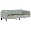vidaXL Daybed with Trundle without Mattress Light Gray 39.4"x74.8" Velvet