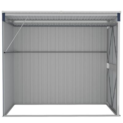 vidaXL Wall-mounted Garden Shed Anthracite 46.5"x76.4"x70.1" Steel