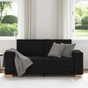 vidaXL 2-Seater Sofa Black 55.1 " Fabric